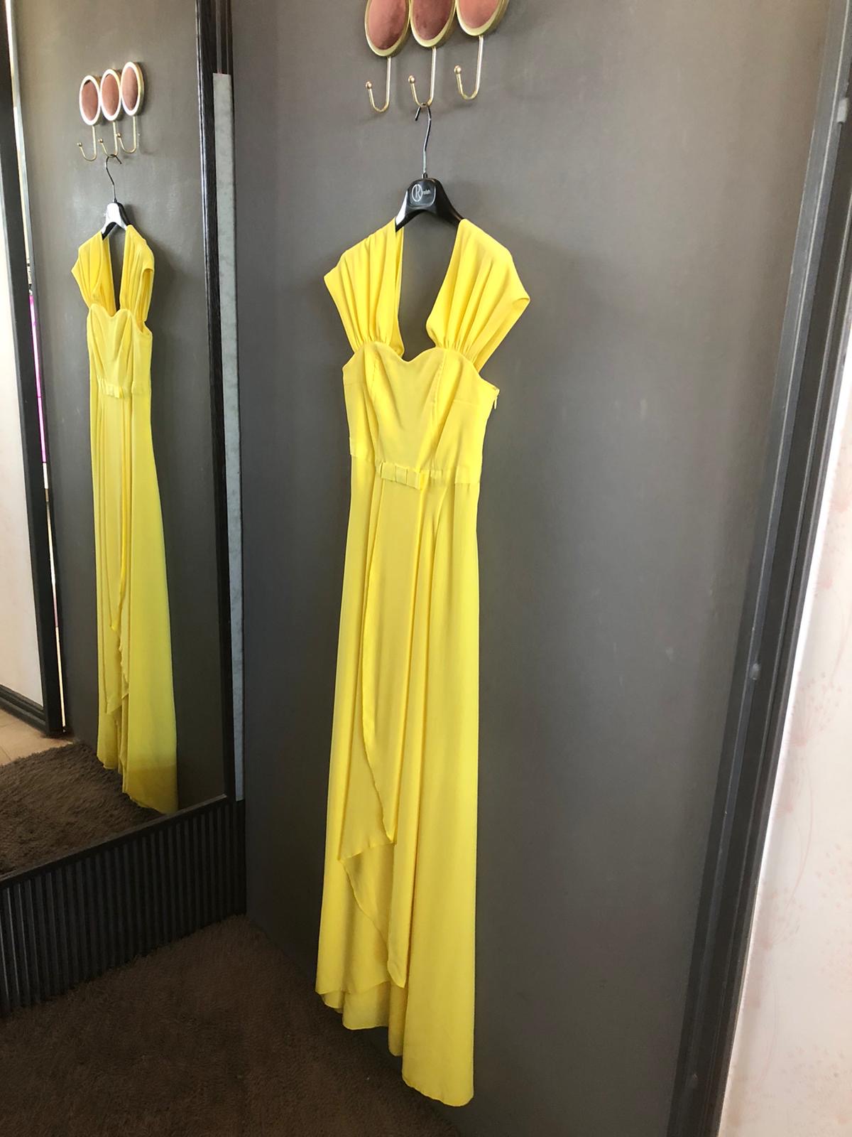 Prom dress lungo giallo IMPERIAL - immagine 3